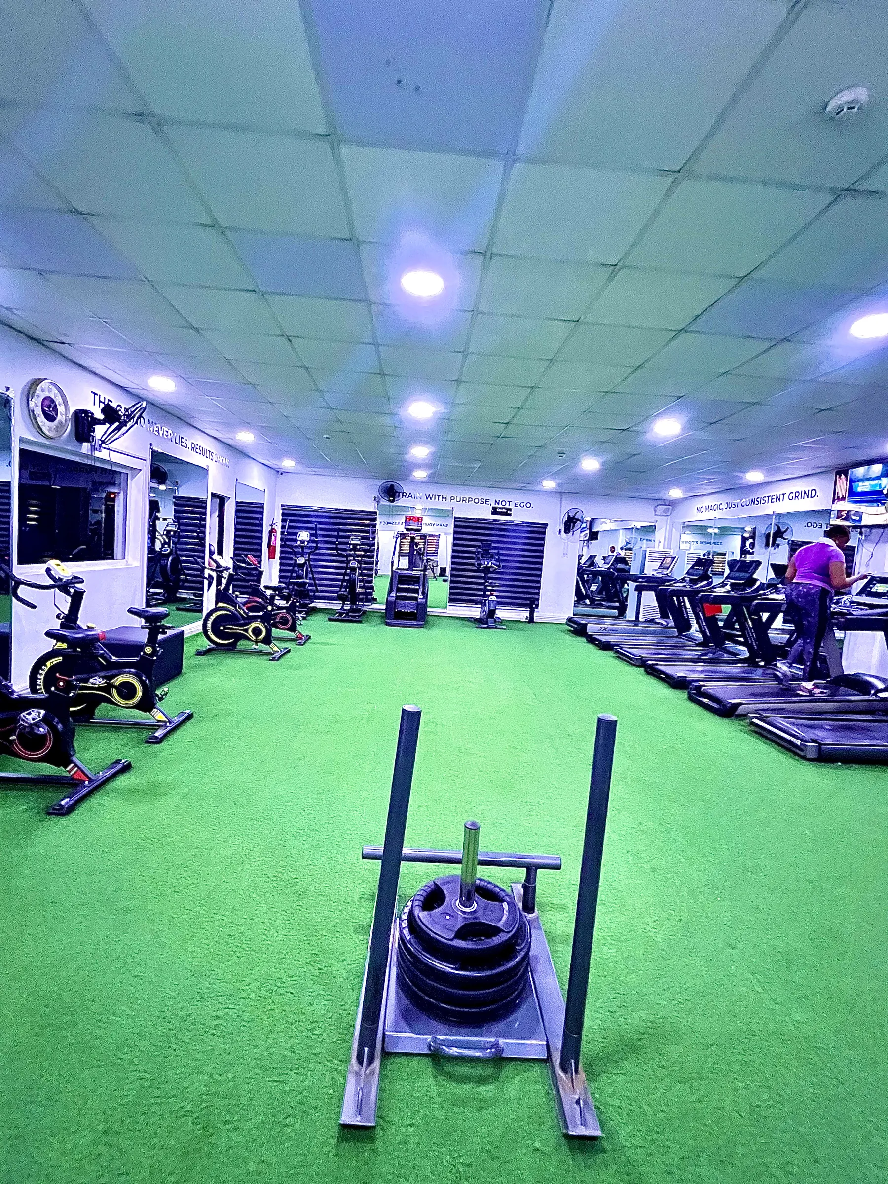 Studio floor for dance and aerobics